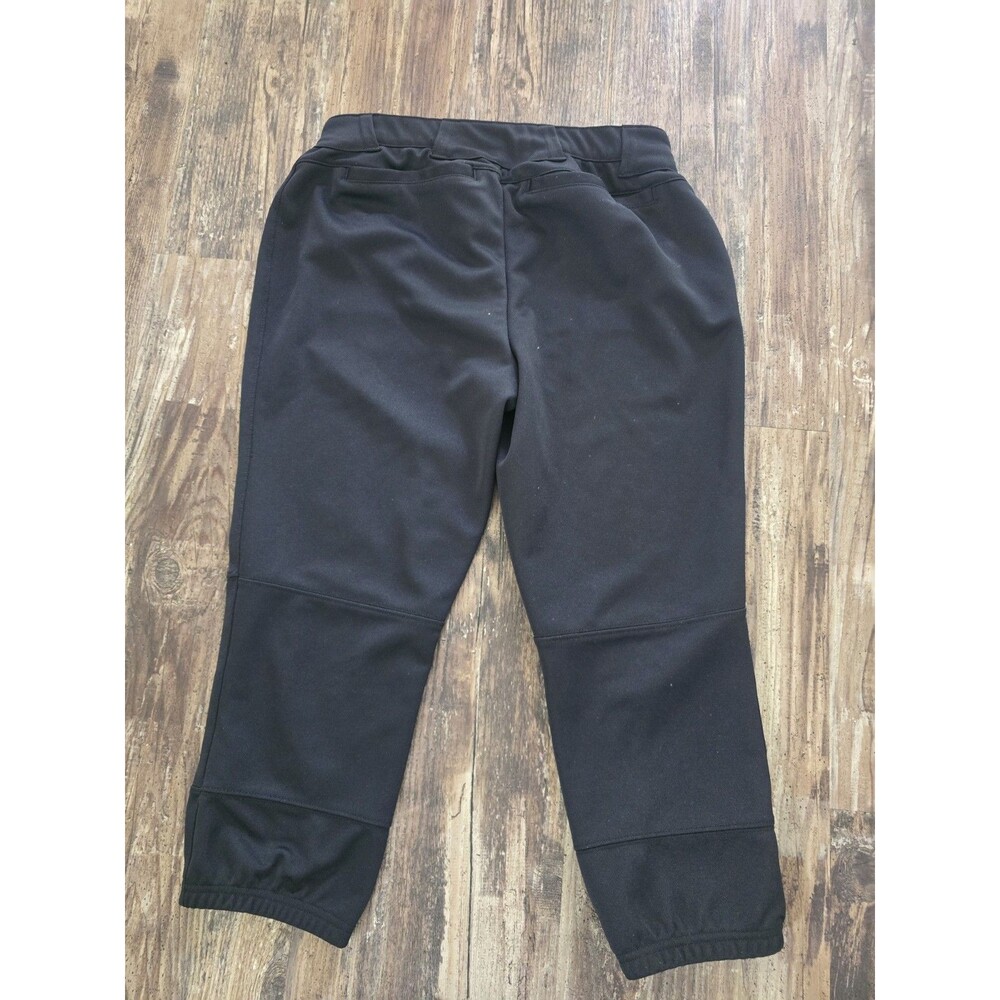 Adult Small Under Armour Softball Pants Black Fitted Elastic Cuffs - Picture 7 of 7